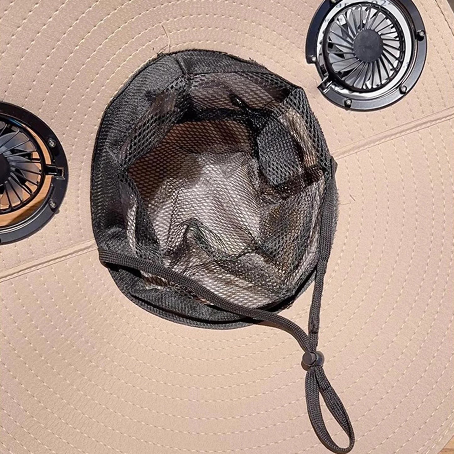 Solar & USB Powered Fan Outdoor Fishing Hat Sunscreen Sun Hat with Dual Fan New